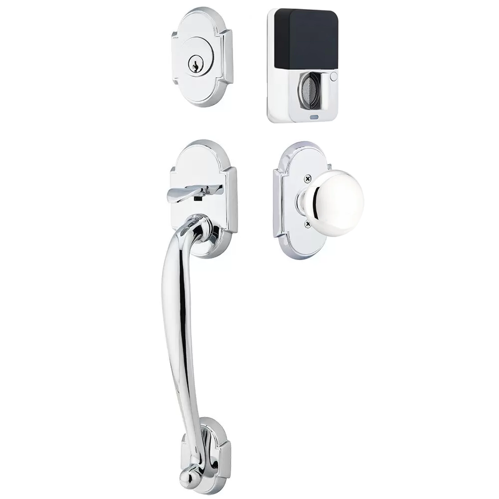 Emtek Nashville Tubular Entryset Sectional with Providence Knob