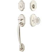 Emtek Nashville Tubular Entryset Sectional with Astoria Glass Knob