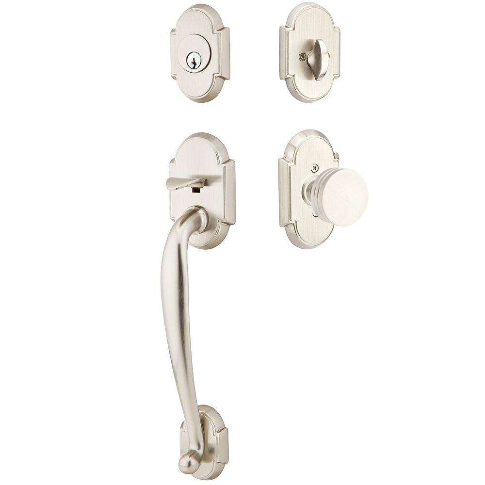 Emtek Nashville Tubular Entryset Sectional with Bern Knob