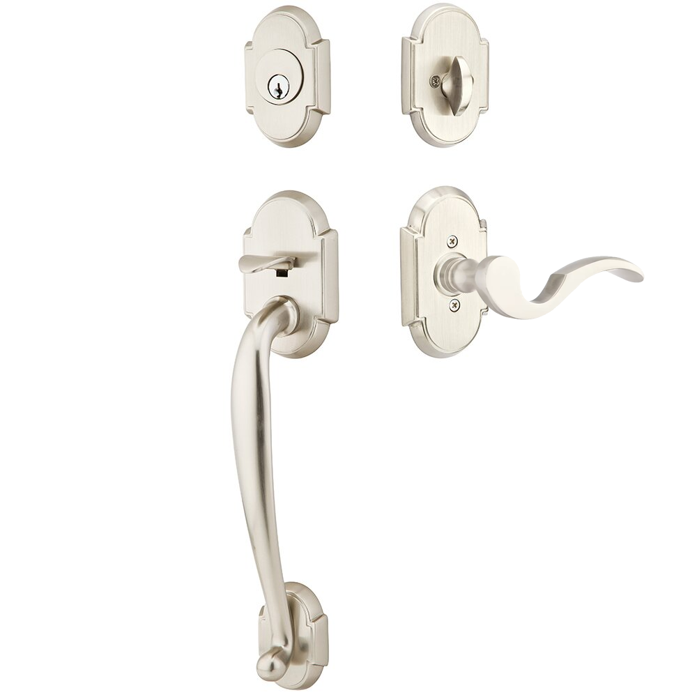 Emtek Nashville Tubular Entryset Sectional with Cortina Lever