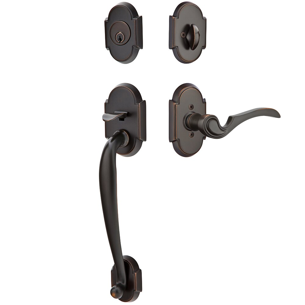 Emtek Nashville Tubular Entryset Sectional with Coventry Lever