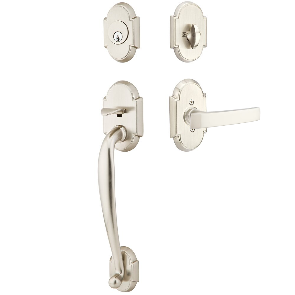 Emtek Nashville Tubular Entryset Sectional with Geneva Lever