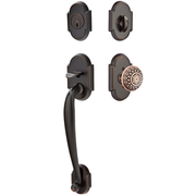 Emtek Nashville Tubular Entryset Sectional with Lancaster Knob