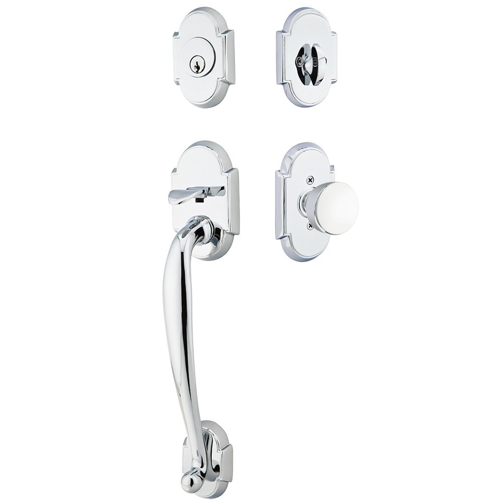 Emtek Nashville Tubular Entryset Sectional with Laurent Knob