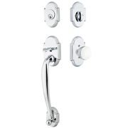 Emtek Nashville Tubular Entryset Sectional with Laurent Knob