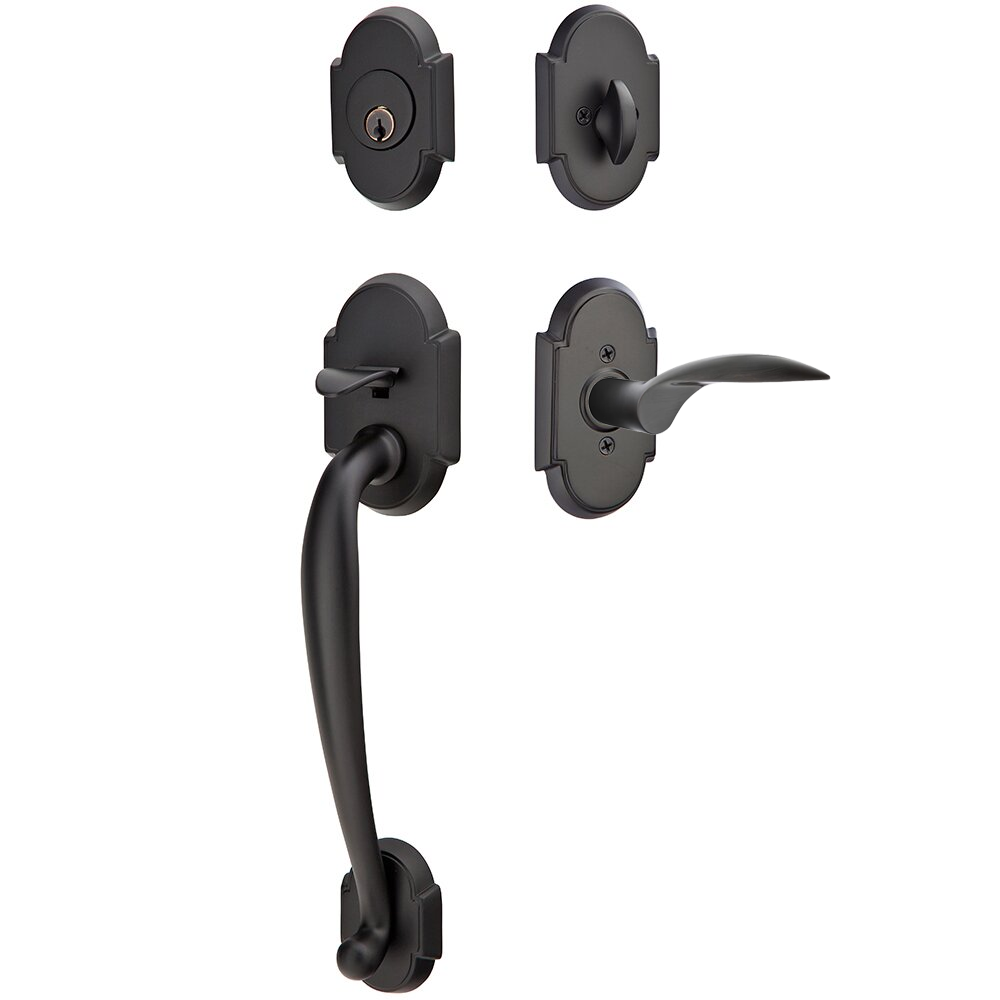 Emtek Nashville Tubular Entryset Sectional with Mercury Lever