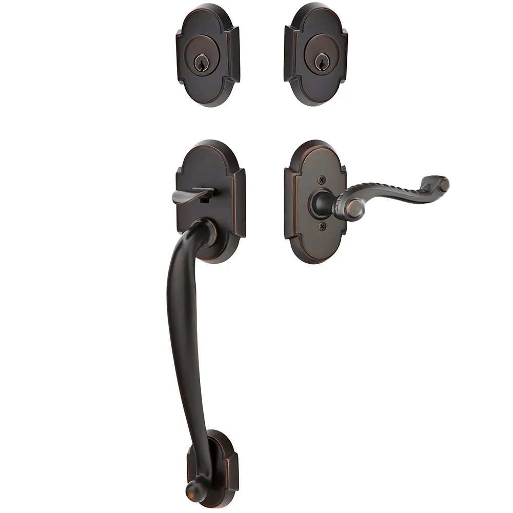 Emtek Nashville Tubular Entryset Sectional with Rope Knob