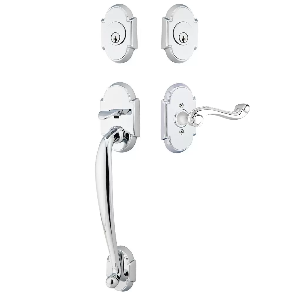 Emtek Nashville Tubular Entryset Sectional with Rope Knob