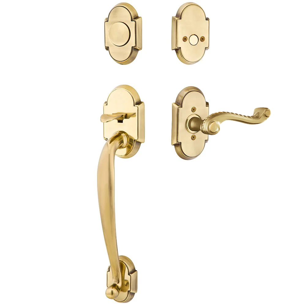 Emtek Nashville Tubular Entryset Sectional with Rope Lever