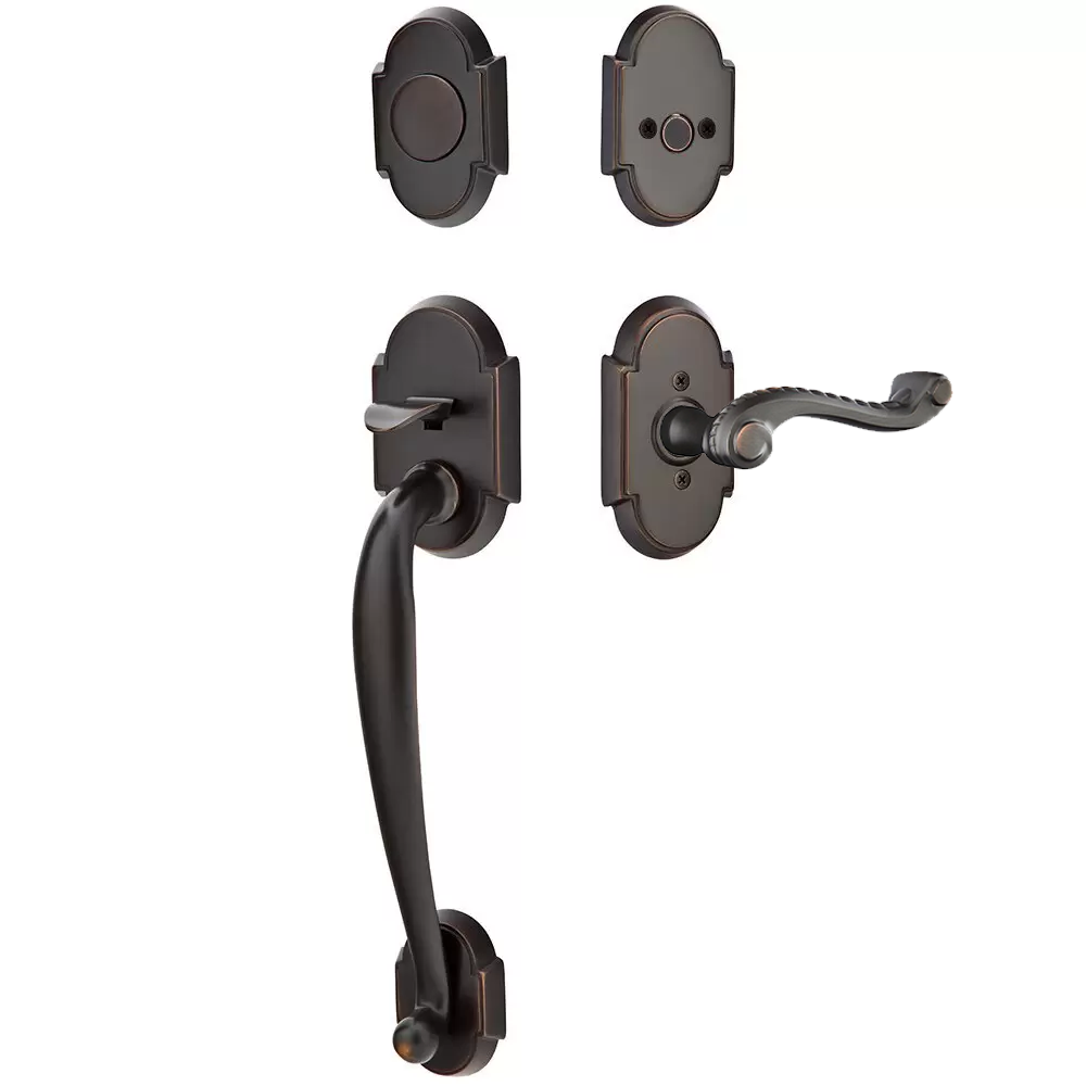 Emtek Nashville Tubular Entryset Sectional with Rope Knob