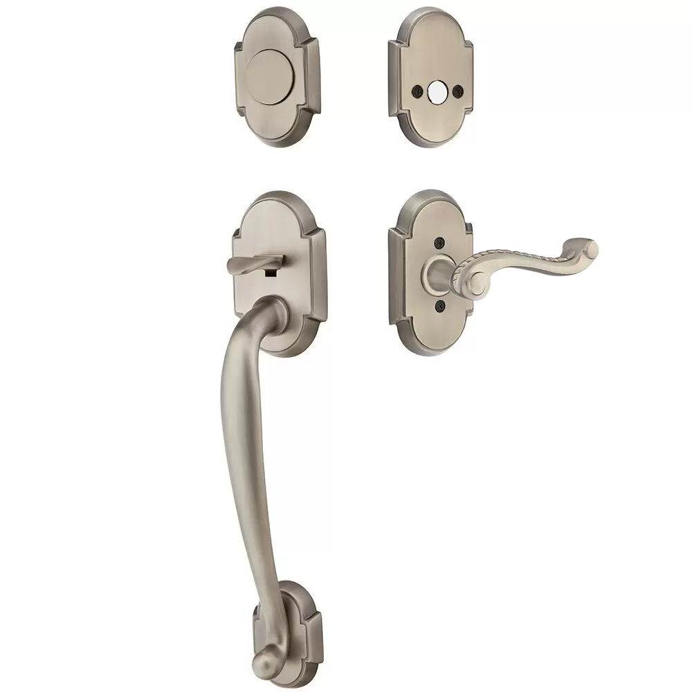 Emtek Nashville Tubular Entryset Sectional with Rope Lever