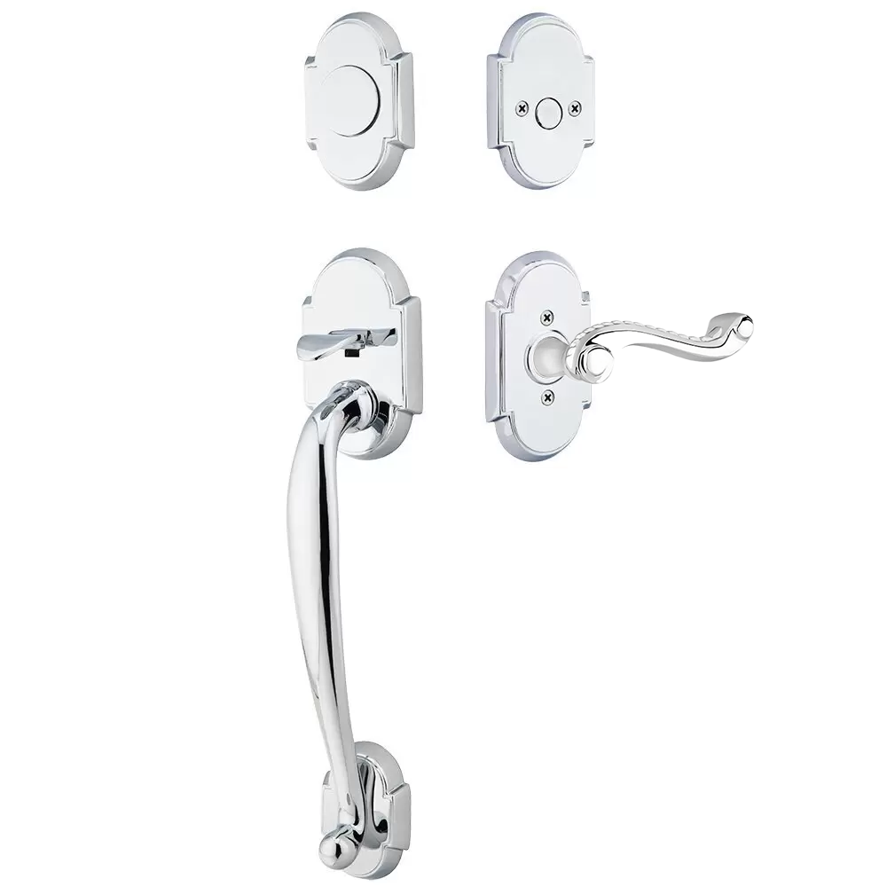 Emtek Nashville Tubular Entryset Sectional with Rope Knob