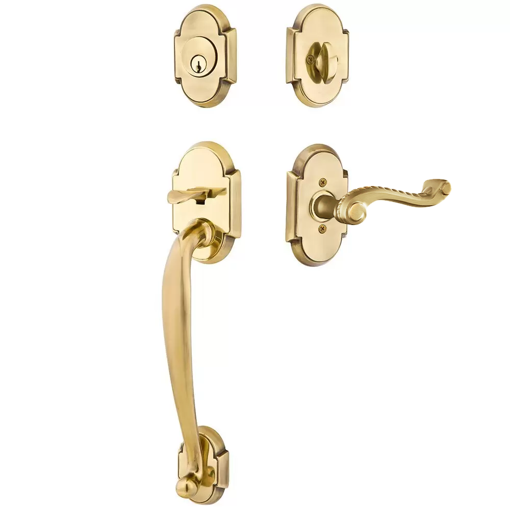 Emtek Nashville Tubular Entryset Sectional with Rope Lever