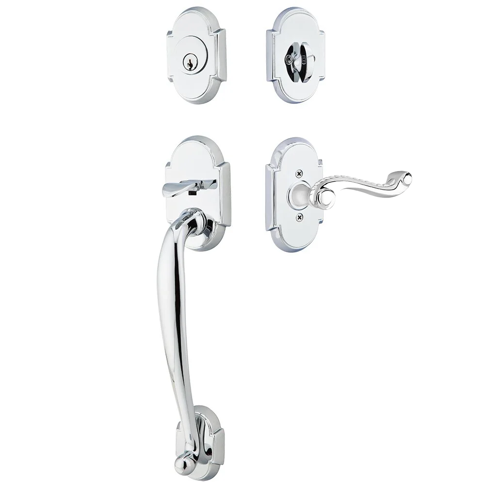 Emtek Nashville Tubular Entryset Sectional with Rope Lever