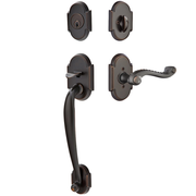 Emtek Nashville Tubular Entryset Sectional with Rope Lever