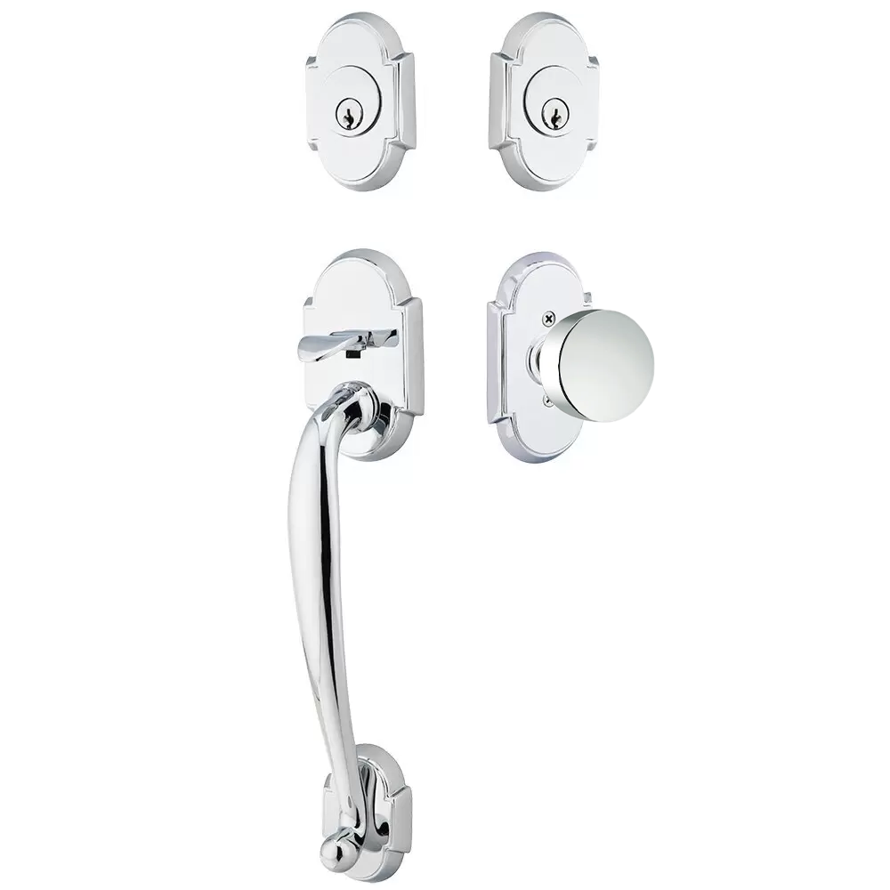 Emtek Nashville Tubular Entryset Sectional with Round Knob