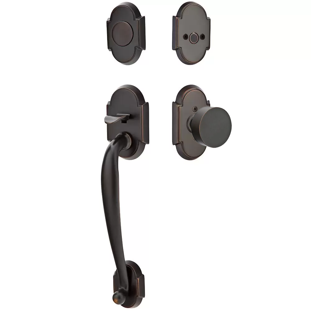 Emtek Nashville Tubular Entryset Sectional with Round Knob