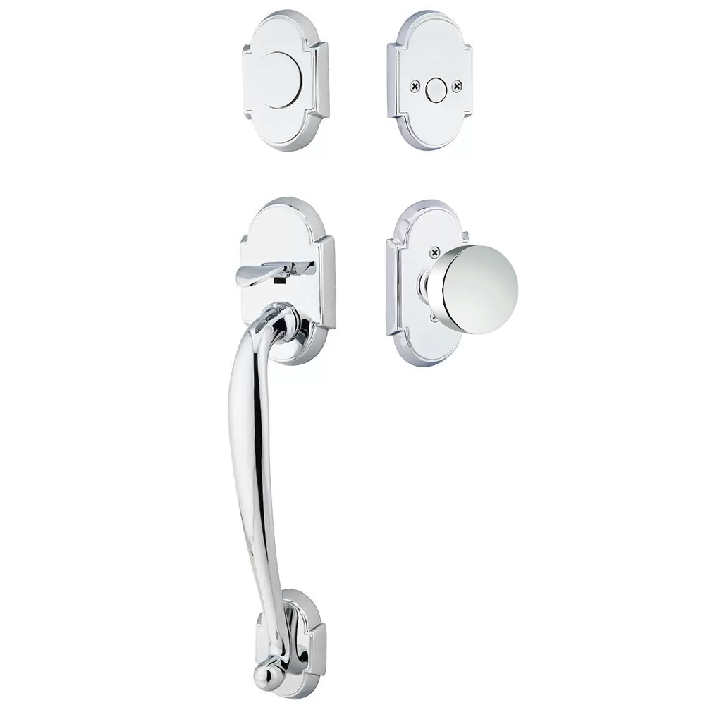 Emtek Nashville Tubular Entryset Sectional with Round Knob