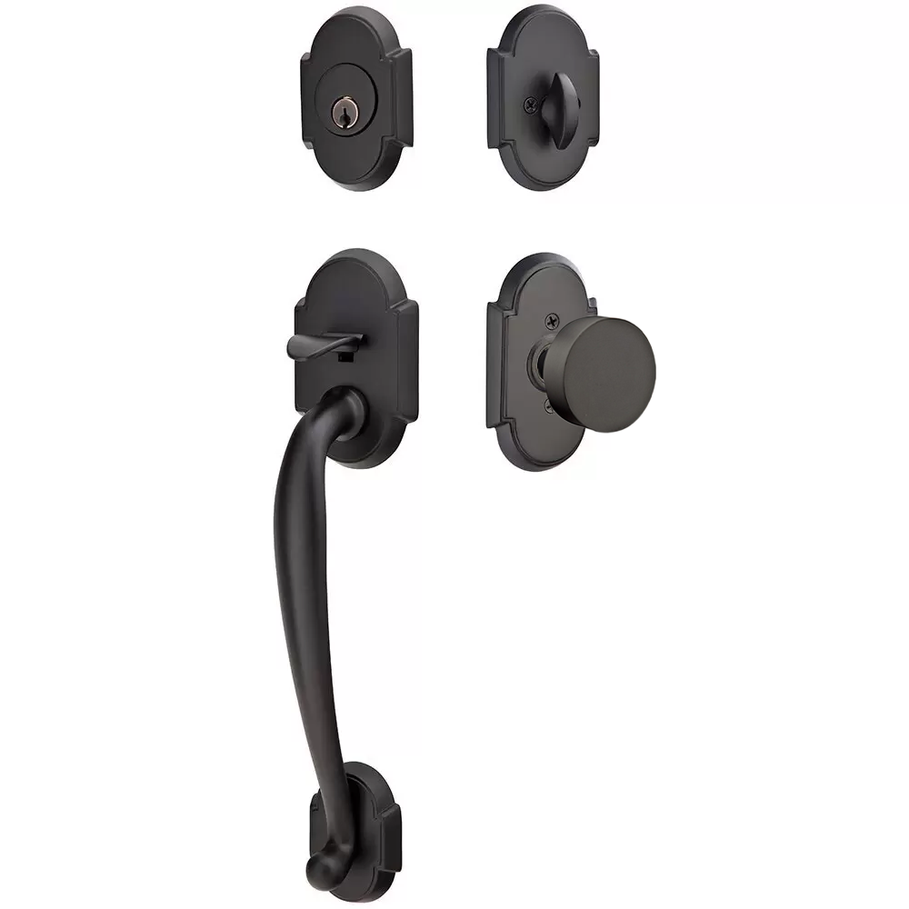 Emtek Nashville Tubular Entryset Sectional with Round Knob