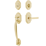 Emtek Nashville Tubular Entryset Sectional with Spencer Lever