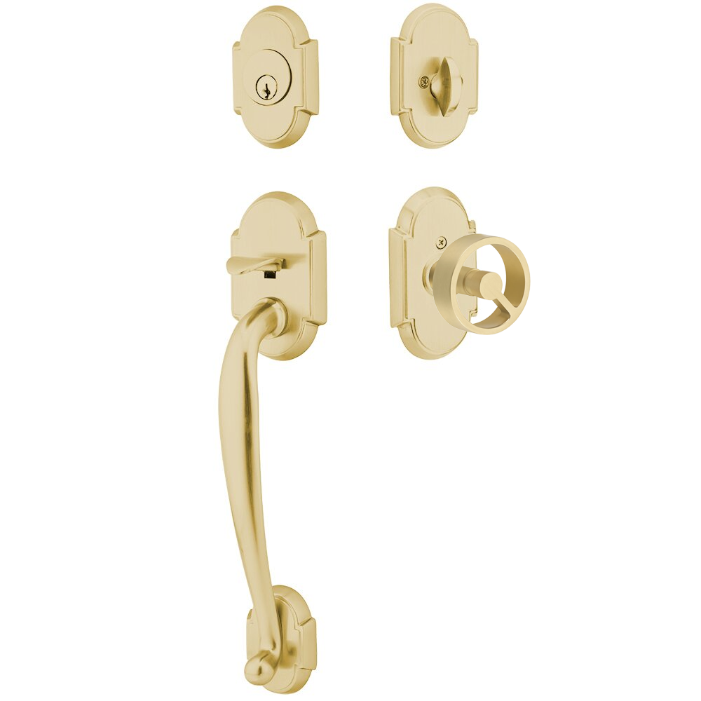 Emtek Nashville Tubular Entryset Sectional with Spoke Knob