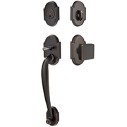 Emtek Nashville Tubular Entryset Sectional with Square Knob