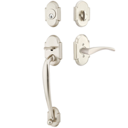 Emtek Nashville Tubular Entryset Sectional with Triton Lever