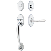 Emtek Nashville Tubular Entryset Sectional with Turino Lever