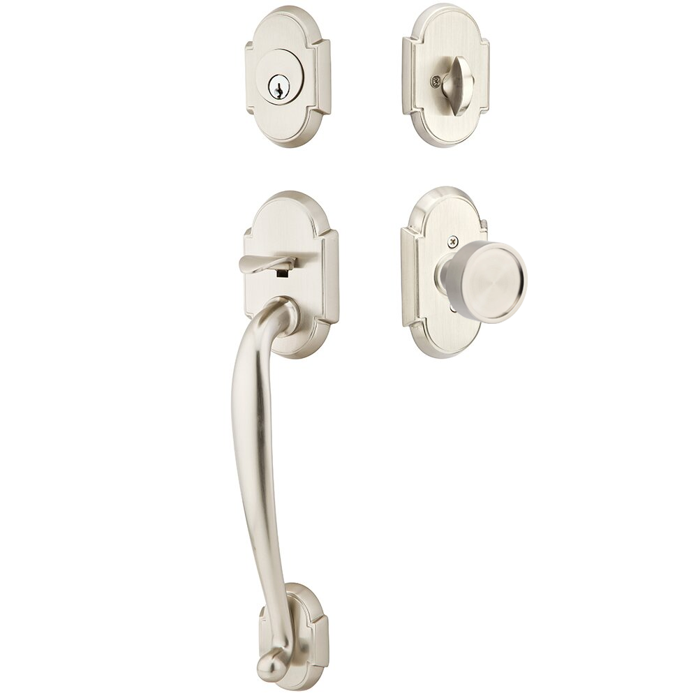 Emtek Nashville Tubular Entryset Sectional with Verve Knob