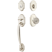 Emtek Nashville Tubular Entryset Sectional with Waverly Knob