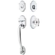 Emtek Nashville Tubular Entryset Sectional with Windsor Glass Knob