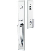 Emtek Orion Tubular Entryset Full Length with Ace Knurled Knob