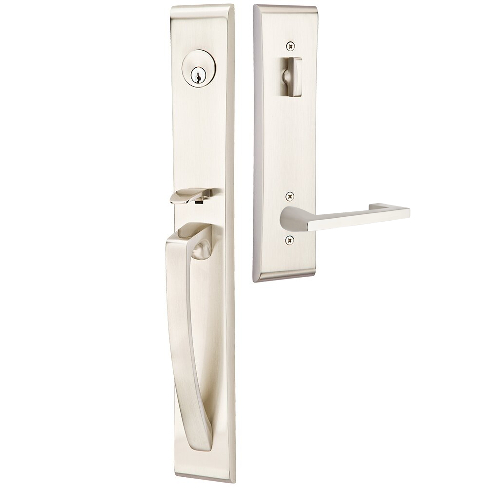 Emtek Orion Tubular Entryset Full Length with Argos Lever