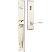 Emtek Orion Tubular Entryset Full Length with Argos Lever