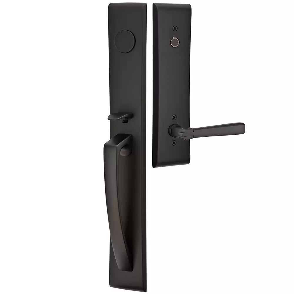 Emtek Orion Tubular Entryset Full Length with Arts & Crafts Lever