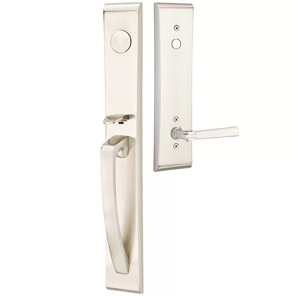 Emtek Orion Tubular Entryset Full Length with Arts & Crafts Lever