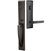 Emtek Orion Tubular Entryset Full Length with Aston Lever