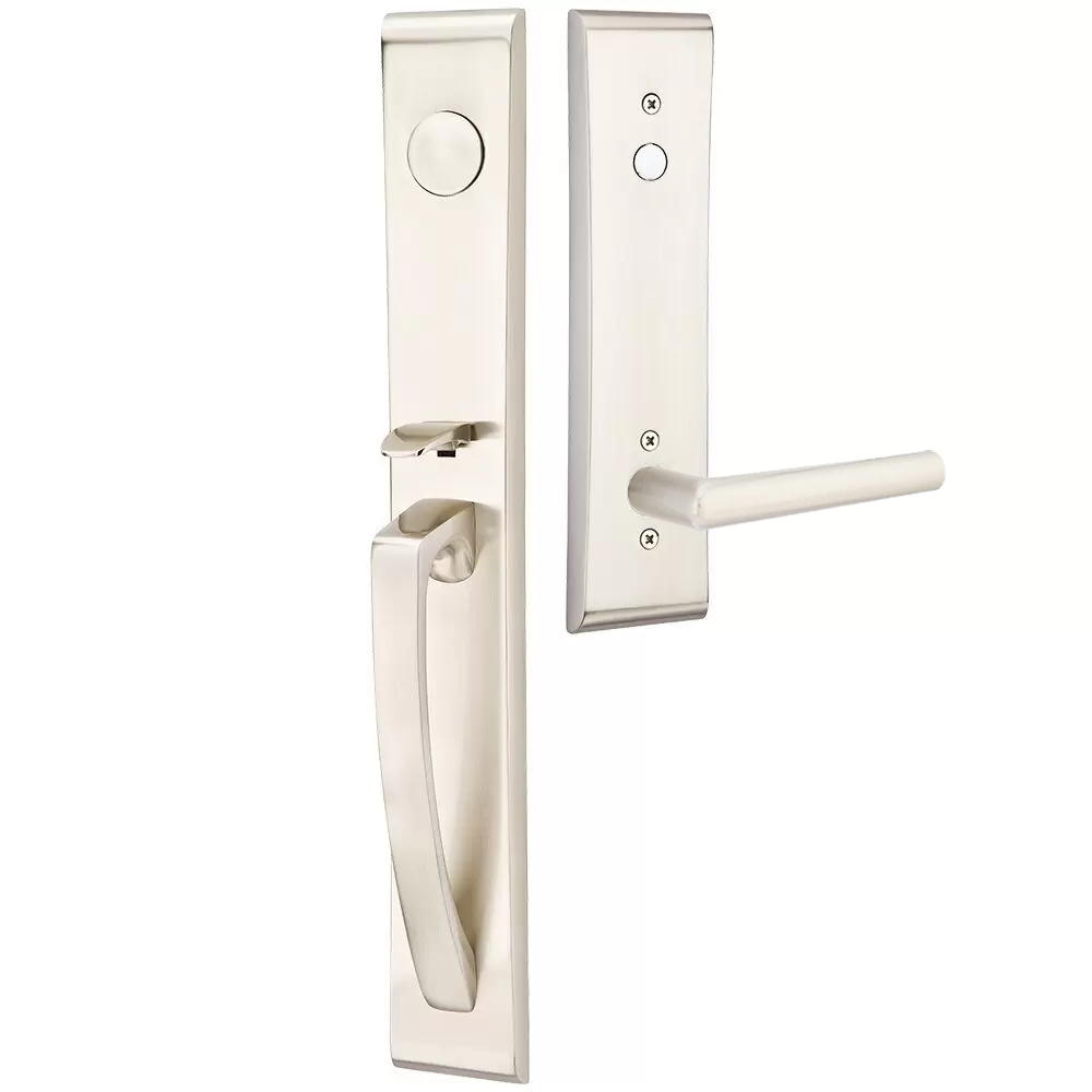 Emtek Orion Tubular Entryset Full Length with Stuttgart Lever