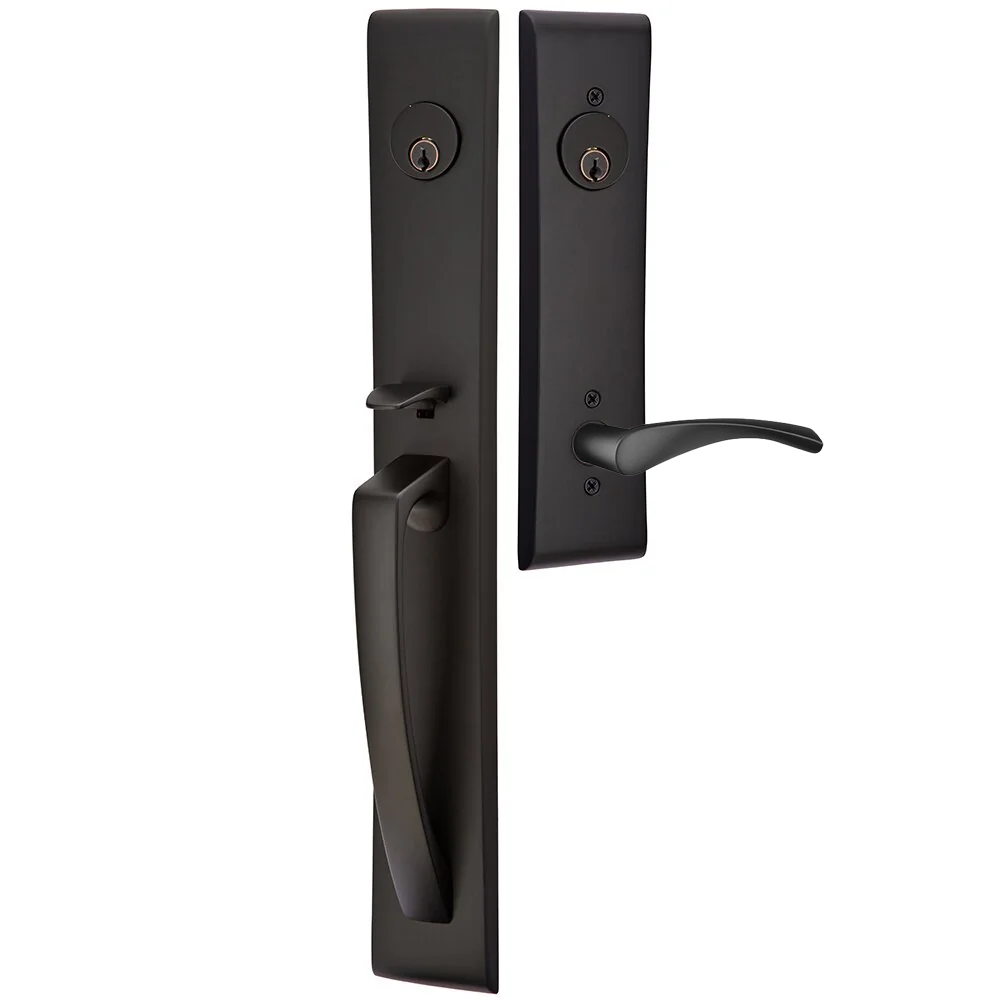 Emtek Orion Tubular Entryset Full Length with Triton Lever