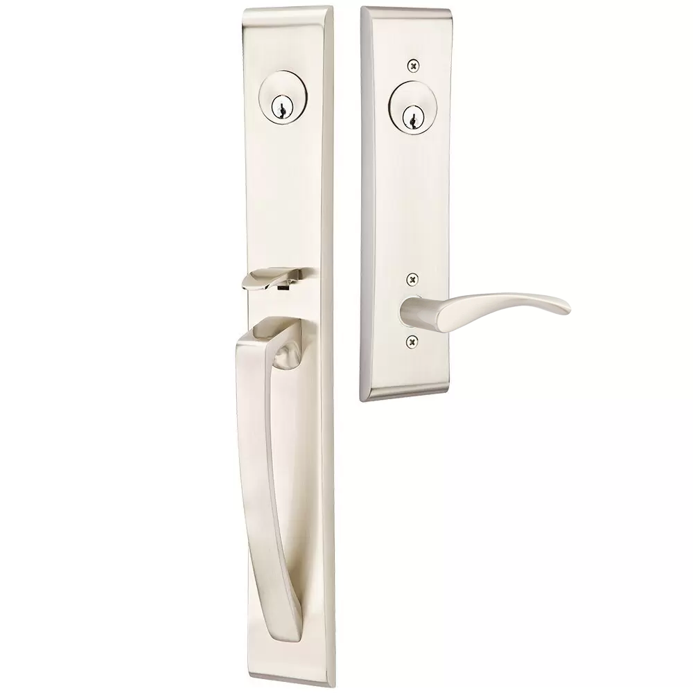 Emtek Orion Tubular Entryset Full Length with Triton Lever