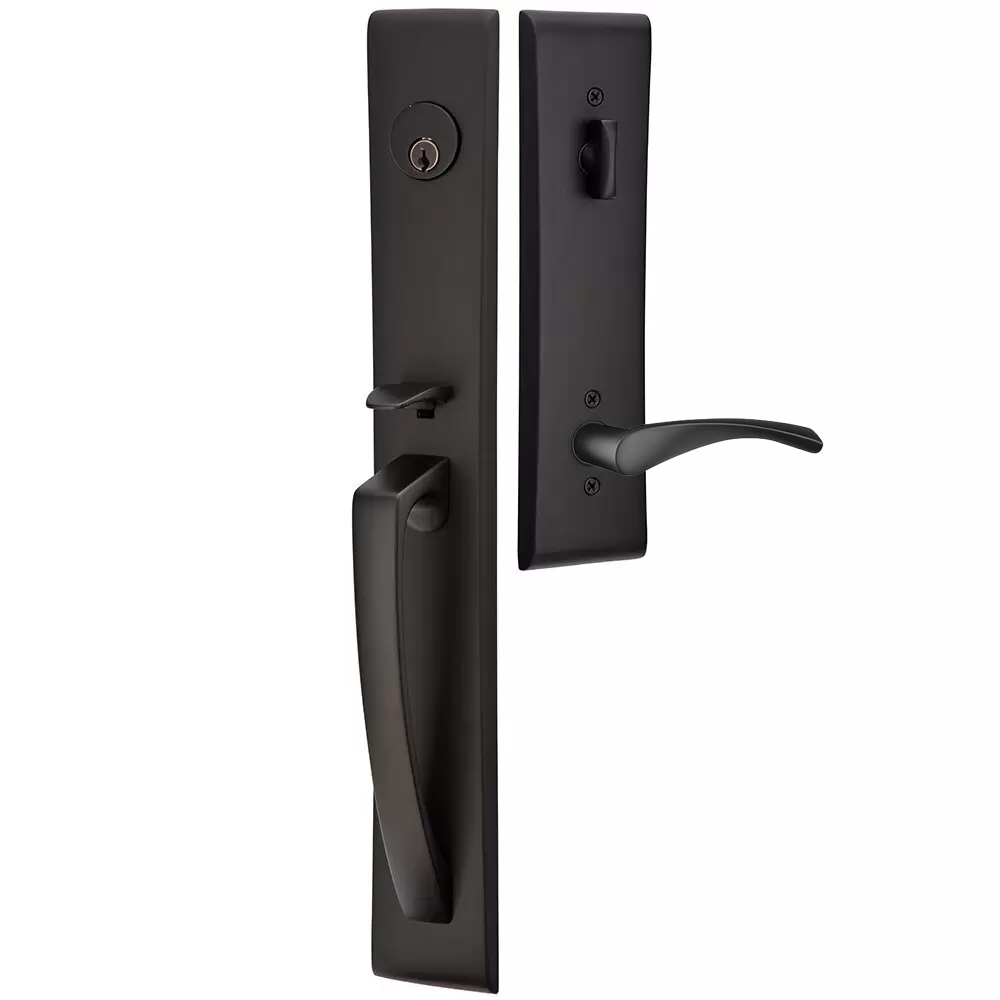 Emtek Orion Tubular Entryset Full Length with Triton Lever