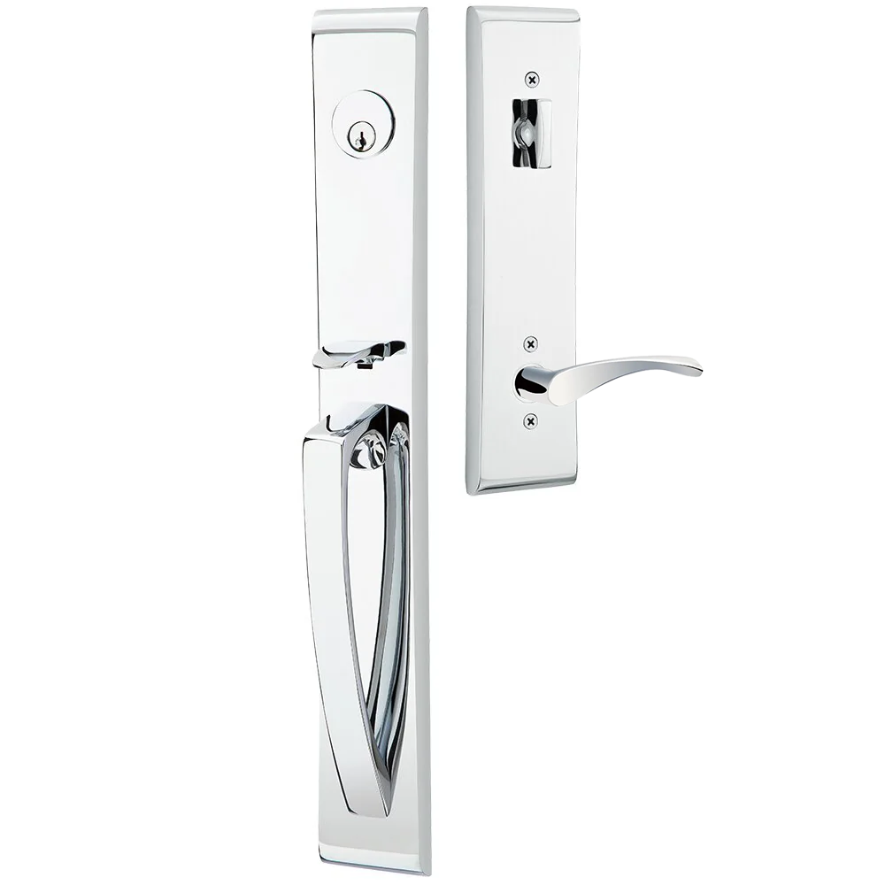 Emtek Orion Tubular Entryset Full Length with Triton Lever