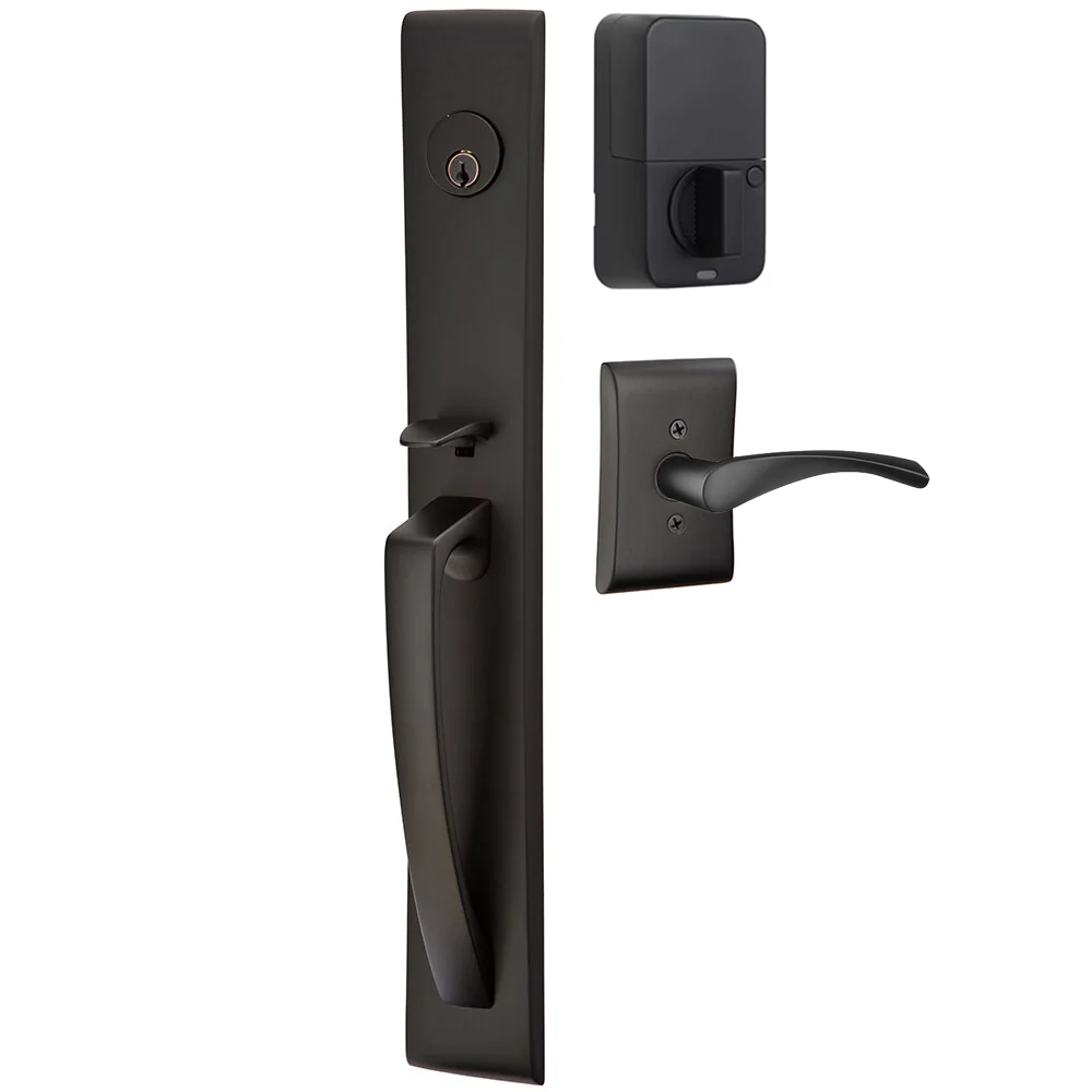 Emtek Orion Tubular Entryset Full Length with Triton Lever