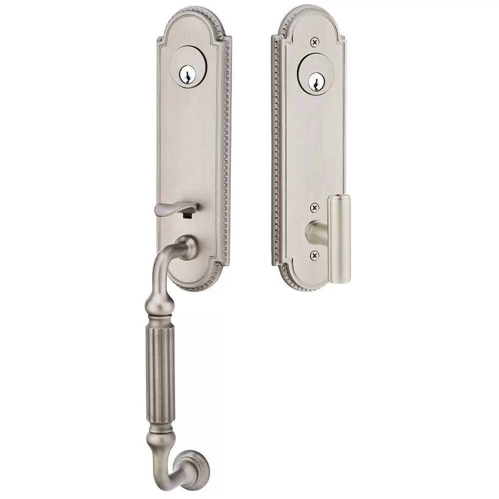Emtek Orleans Tubular Entryset Monolithic with Ace Knob