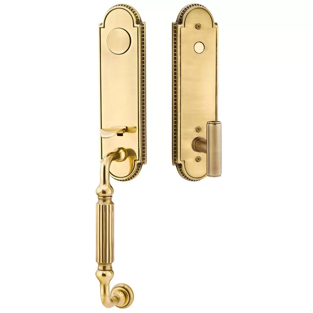 Emtek Orleans Tubular Entryset Monolithic with Ace Knob