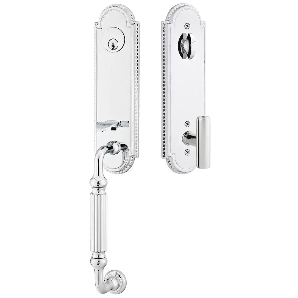 Emtek Orleans Tubular Entryset Monolithic with Ace Knob