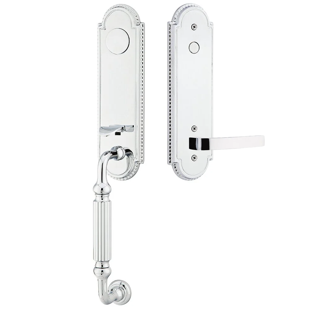 Emtek Orleans Tubular Entryset Monolithic with Breslin Lever