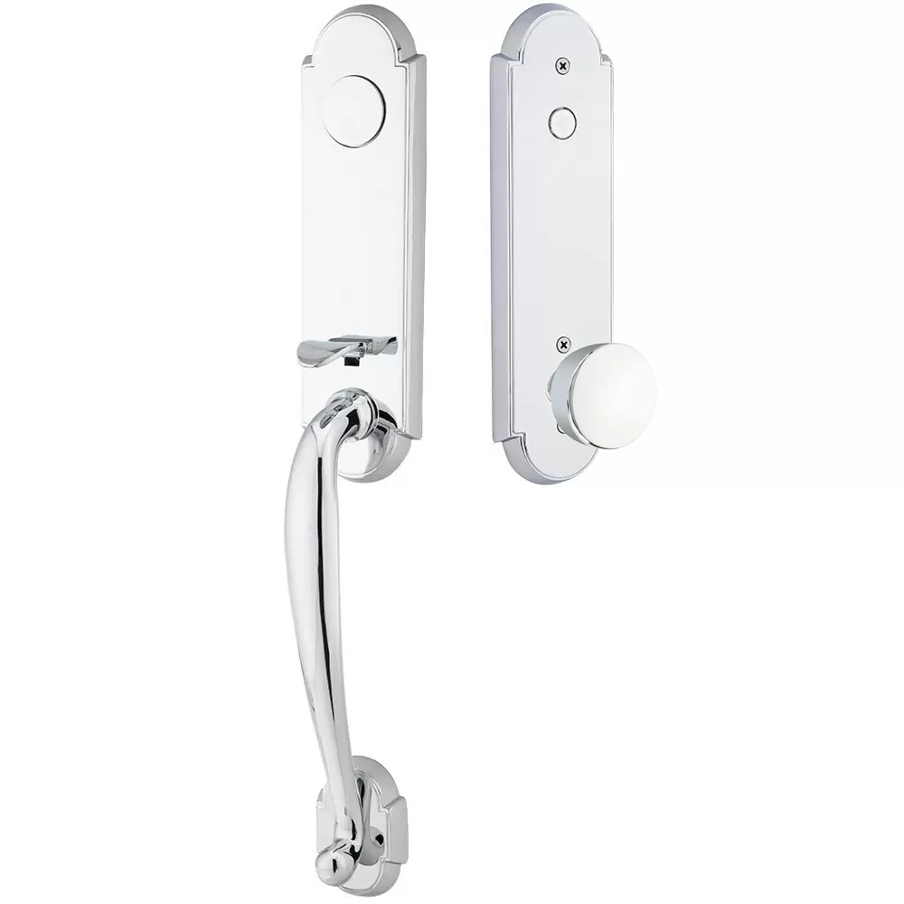 Emtek Richmond Tubular Entryset Monolithic with Laurent Knob