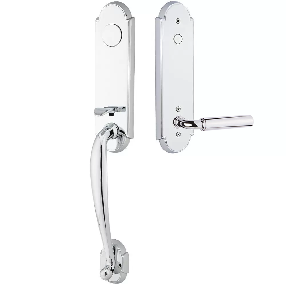 Emtek Richmond Tubular Entryset Monolithic with Manning Lever