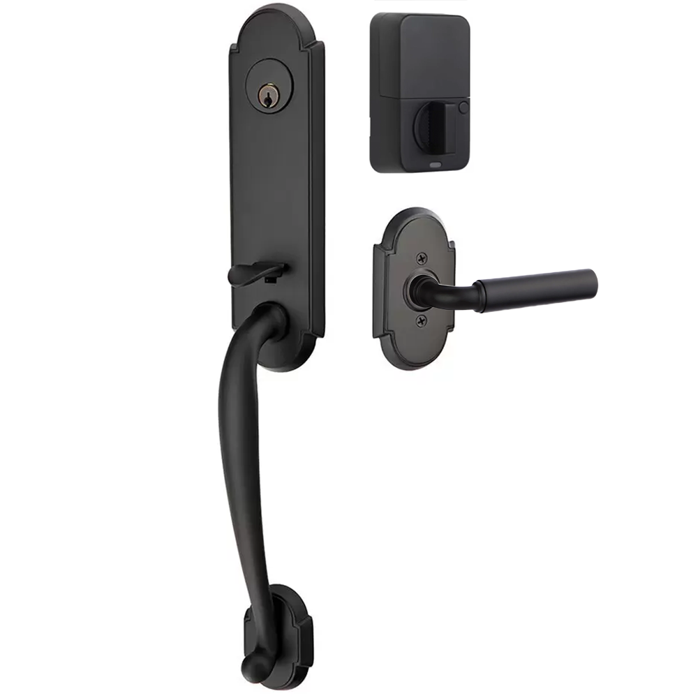 Emtek Richmond Tubular Entryset Monolithic with Manning Lever